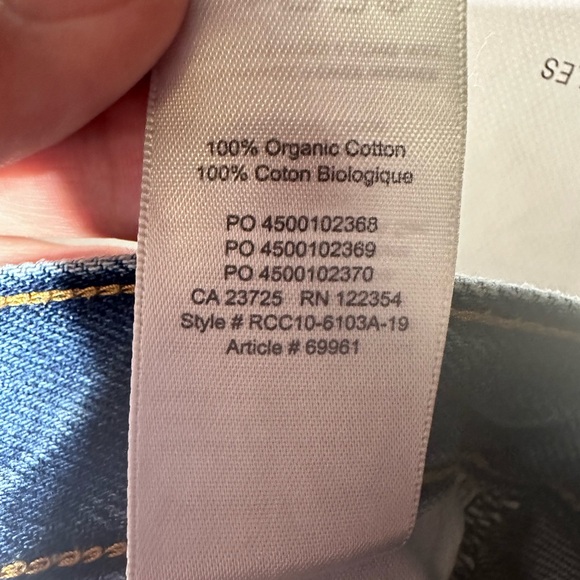 Denim Forum Organic Cotton Medium Wash The Ex Boyfriend Jeans Size 25 - Picture 8 of 8